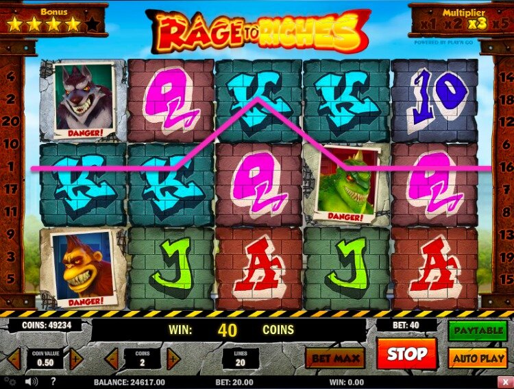 Rage to Riches Play'n GO slot